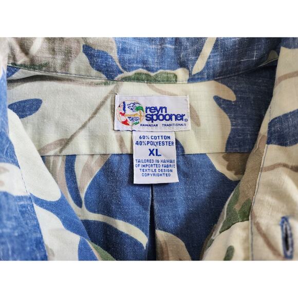 Reyn Spooner Hawaiian Traditionals Short Sleeved Aloha Shirt XL Vintage 90s 00s - Picture 3 of 6